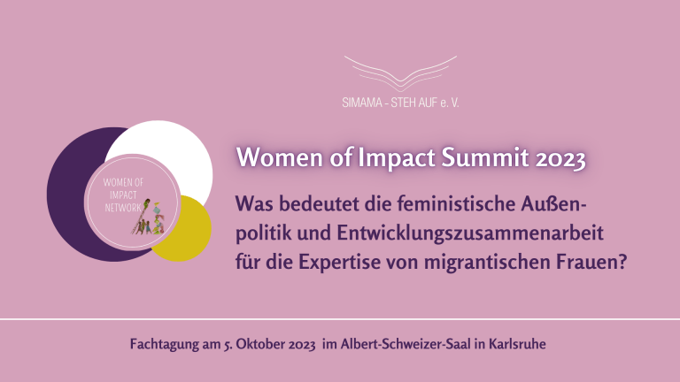 Pressemitteilung: Women of Impact Forum 2023 beleuchtet die Rolle migrantischer Frauen in der feministischen Außenpolitik und Entwicklungszusammenarbeit
